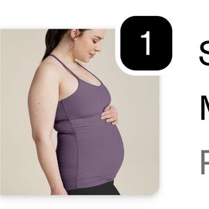 Beyond Yoga Purple Maternity Tank Top